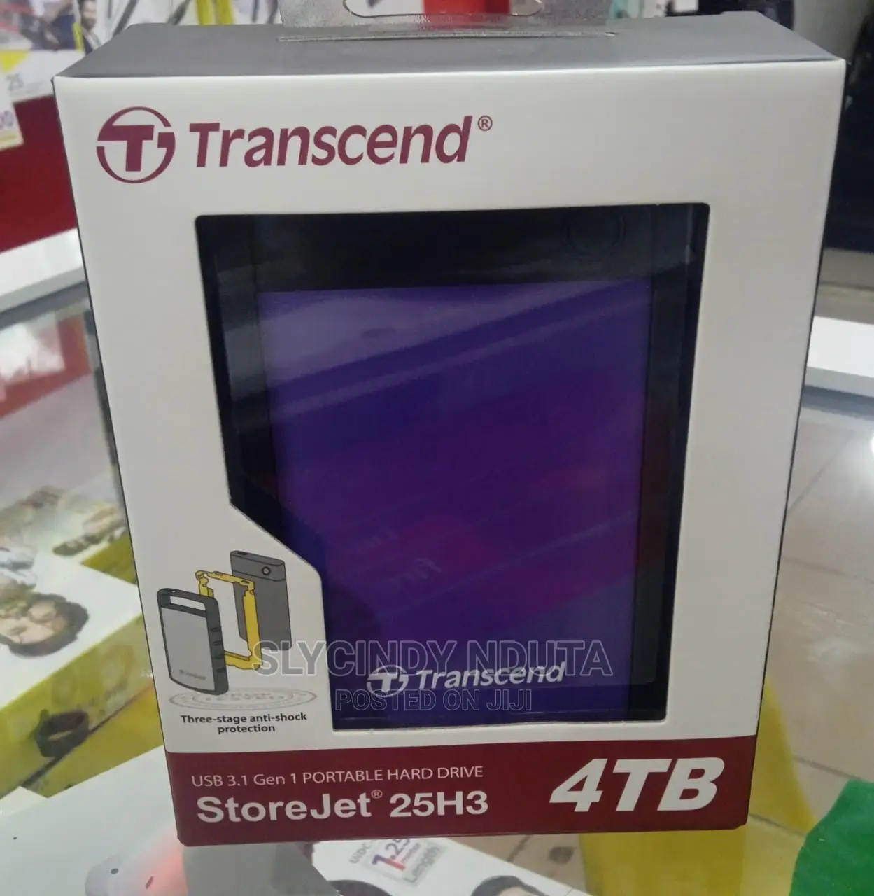 4tb USB 3.1 Gen 1 Portable Hard Drive Storjet 25H3