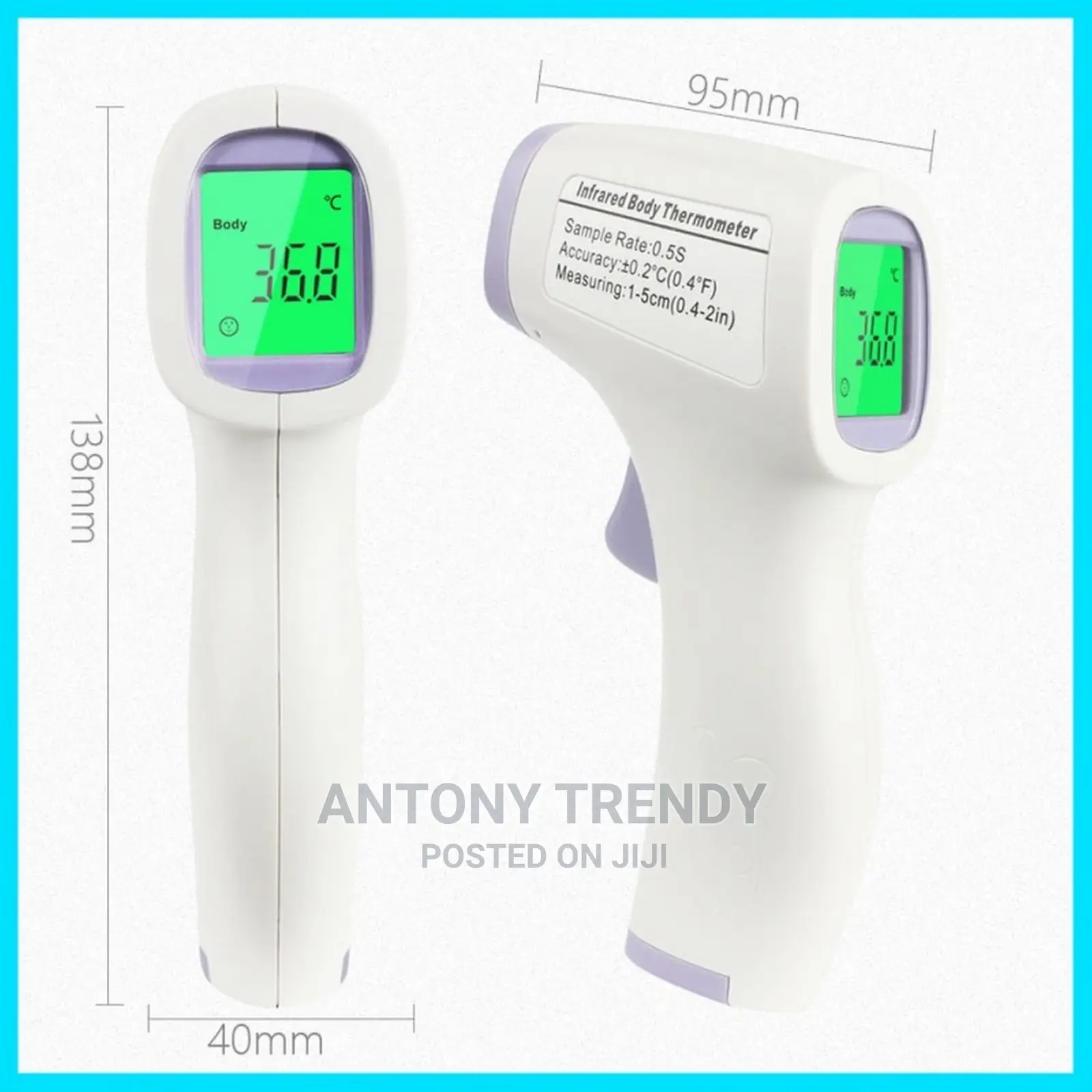 Infrared Thermometer With 3 in 1 Digital LCD
