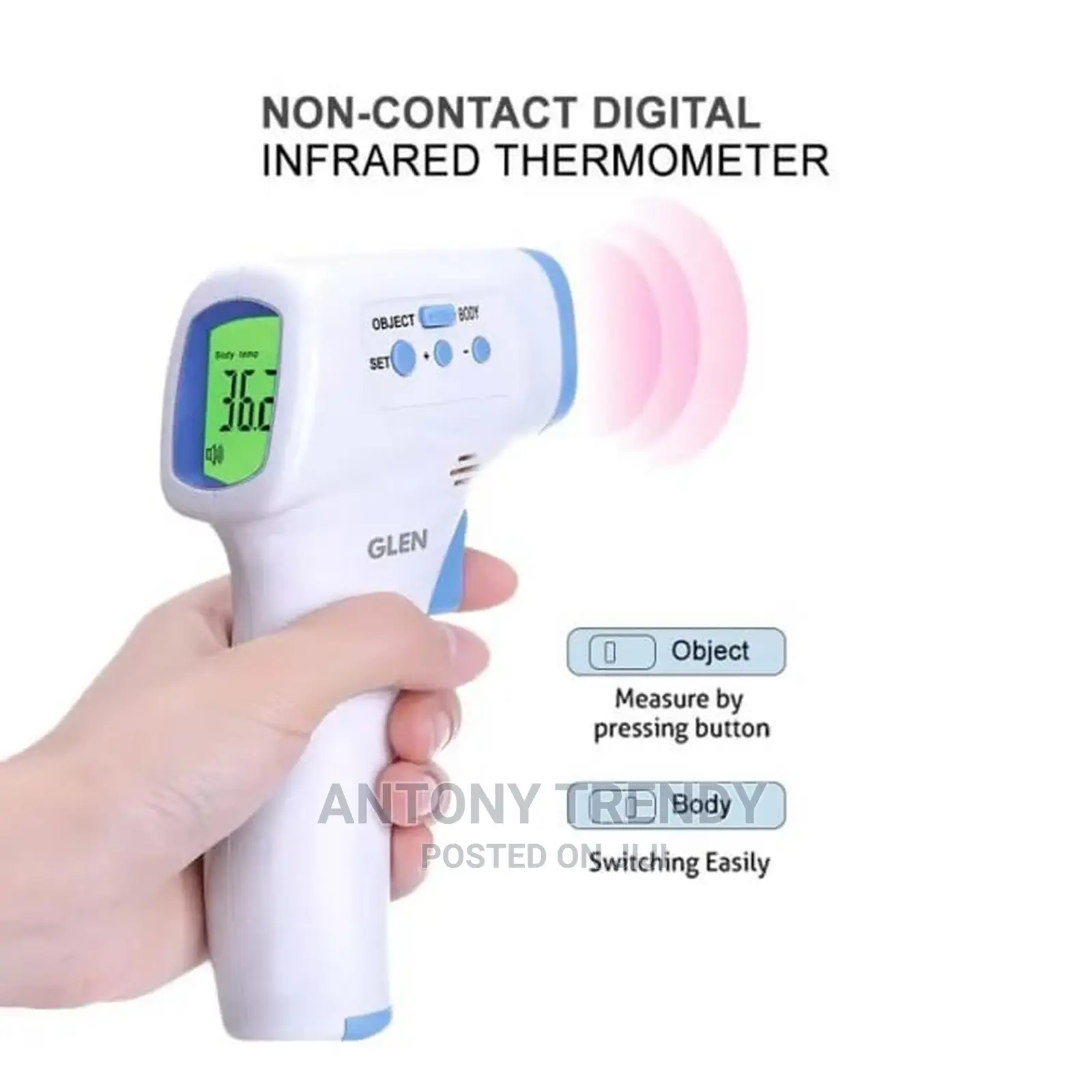 Forehead Thermometer With 1 Second Quick Measurement