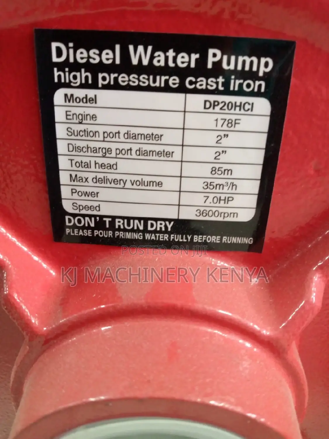 Diesel Cigma Water Pump 2"