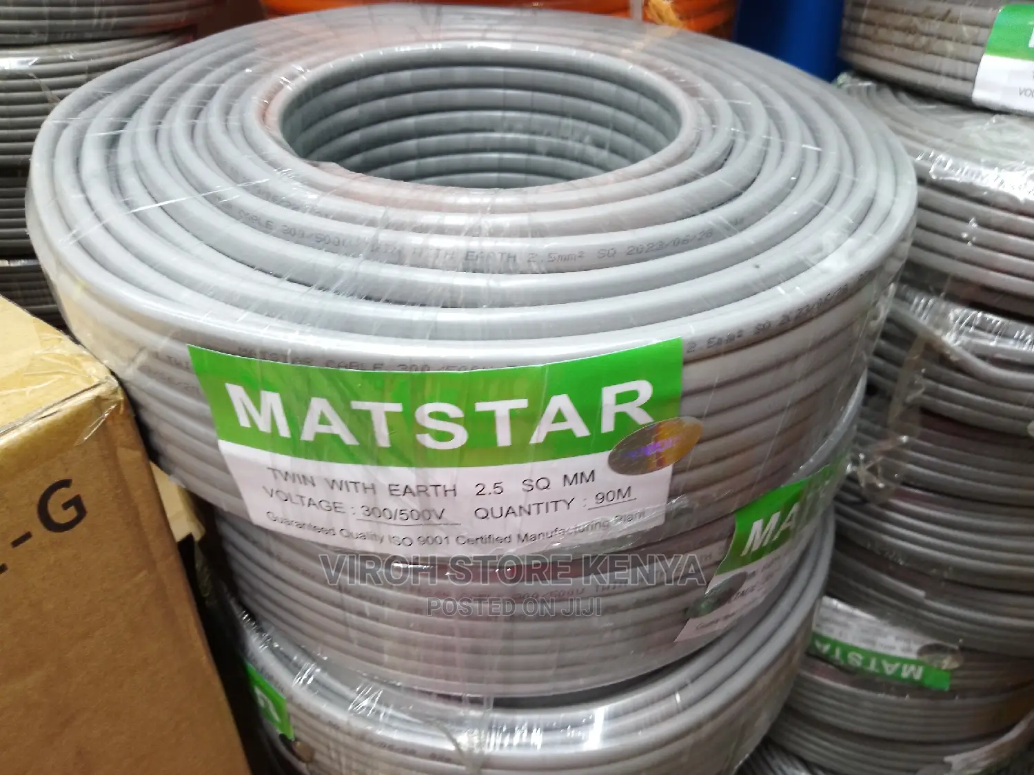 Matstar 90m Wire 2.5mm Cable Roll 3 Core Wiring Cable