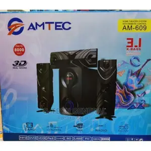 Amtec Amtec-609 3.1 Multimedia Sound System 8000W BLACK