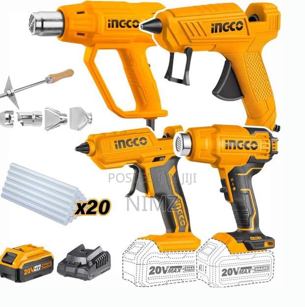 Ingco COSLI23021 Heat Gun and Glue Gun Combo Kit