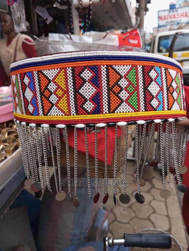 Ladies Beaded Leather Belts. - main view