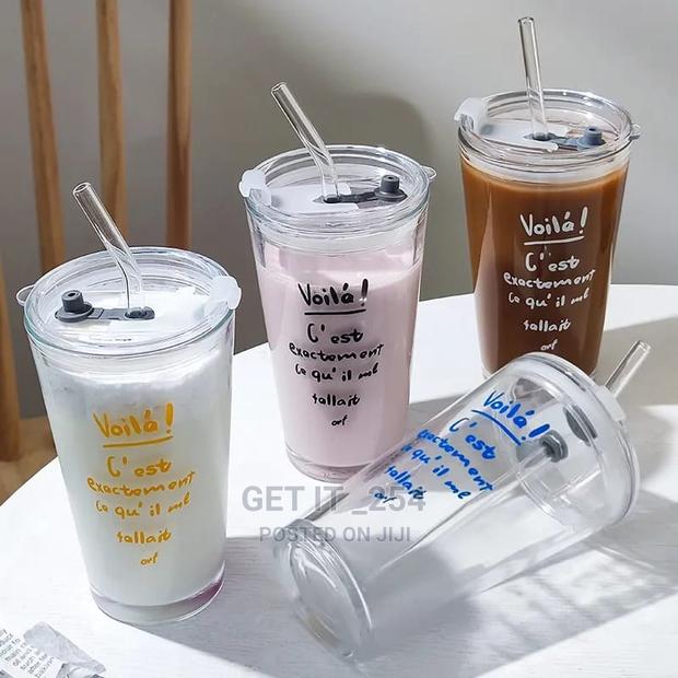 Round Transparent Borosilicate Drinking Glass Cup/Tumbler