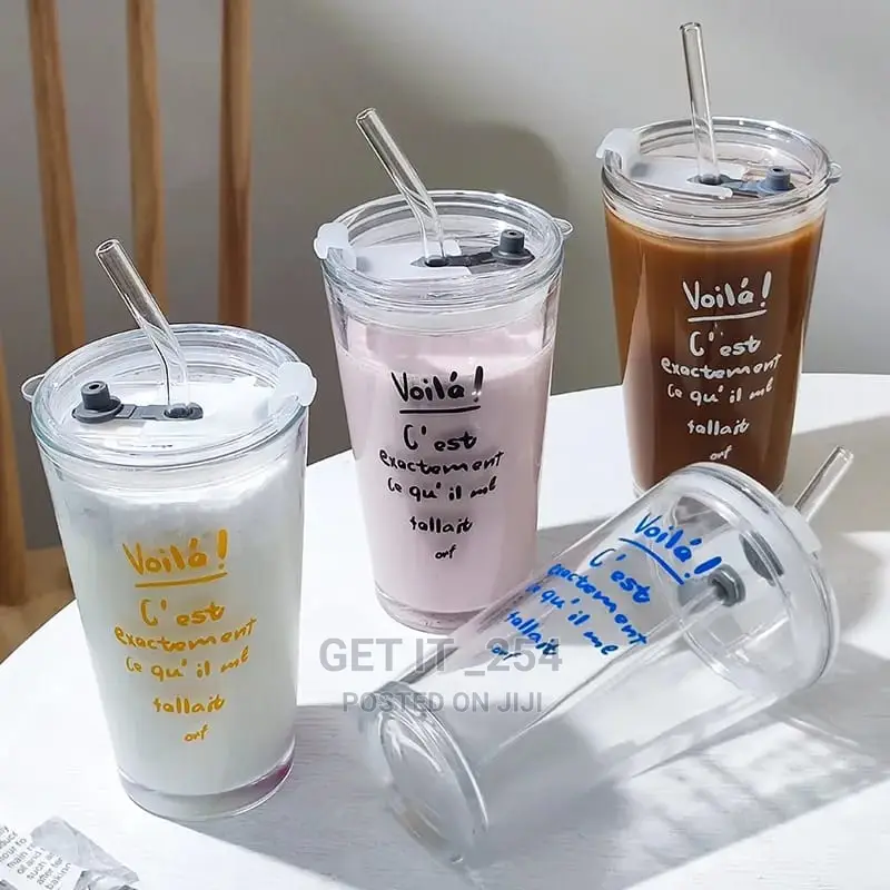 Round Transparent Borosilicate Drinking Glass Cup/Tumbler