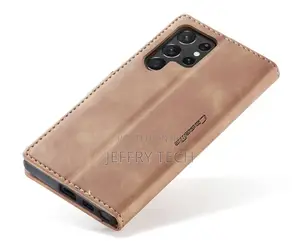 Vintage Series for Samsung Galaxy S22 Ultra 5G Brown