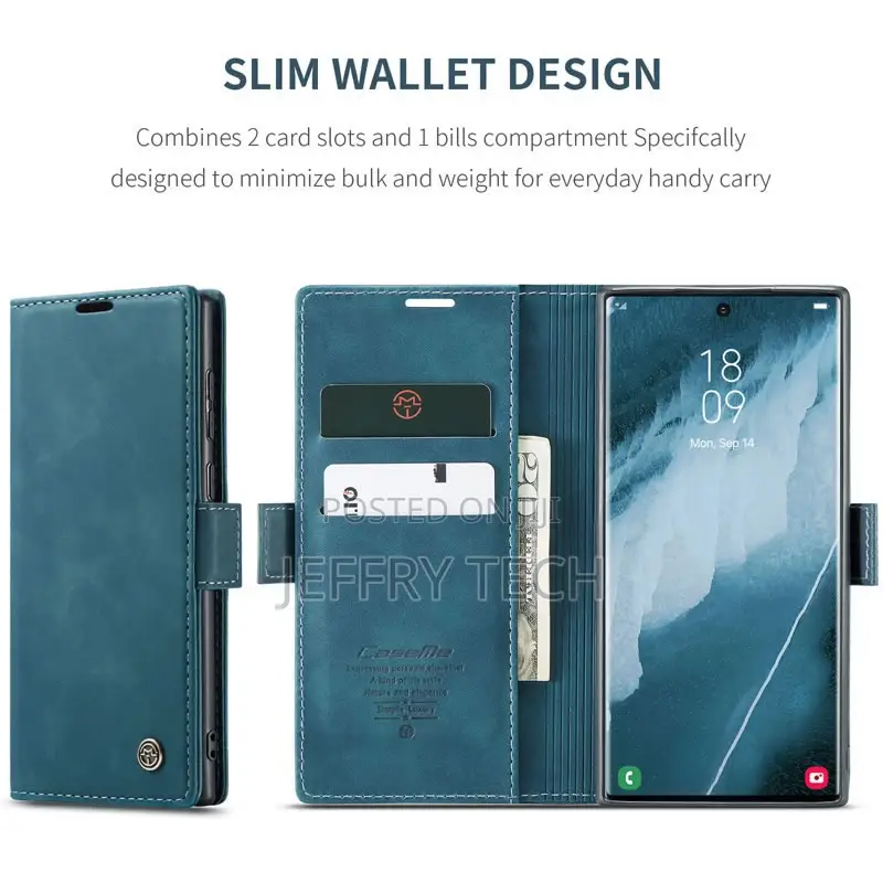 Flip Case for Samsung Galaxy S23 Ultra Retro Leather Mag
