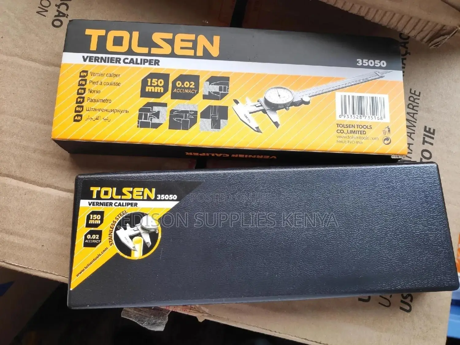 Tolsen Vernier Caliper 150mm 6" Heavy Duty Dial Type Caliper