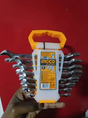 Ingco Spanners Double Open End Spanner Set 8pcs 6-22mm BEST