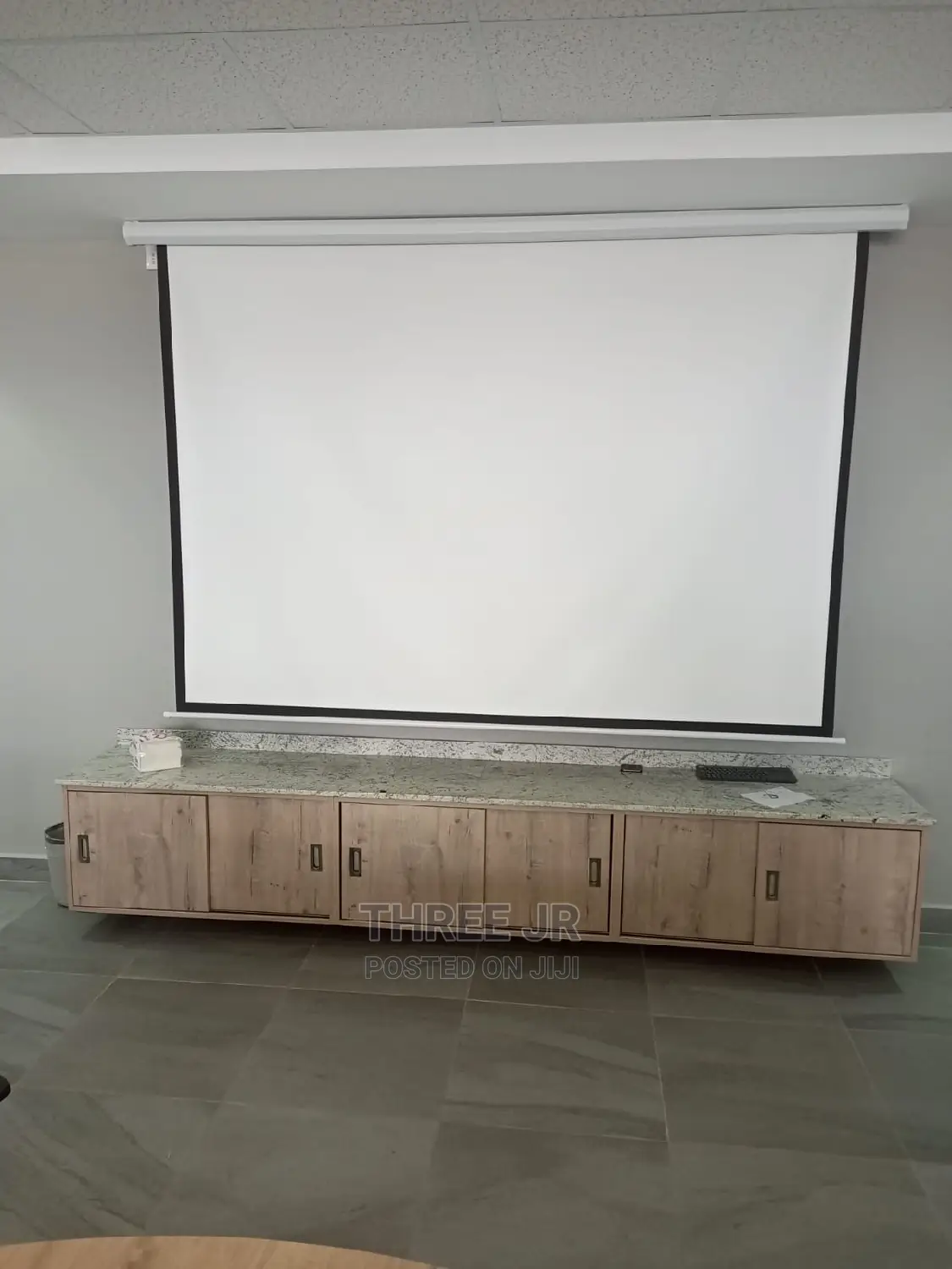 Well Installed Projection Screen for Offices, Home, Church
