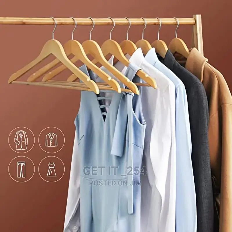 Bamboo  Clothes Hangers*
🏷Material: Bamboo & Stainless