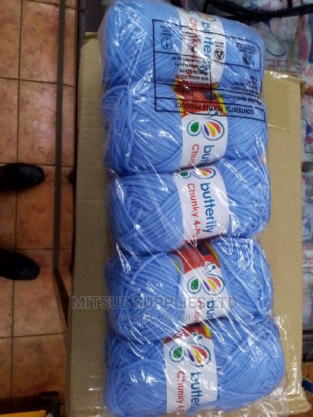 Chunky Knitting Yarn Code 140 Baby Blue Colour - main view