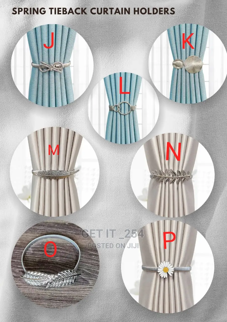 Spring Curtain Holders