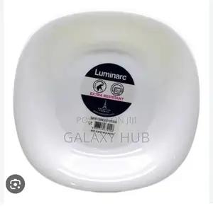 Set of 6 Luminarc (Carine White) Quadra Plate