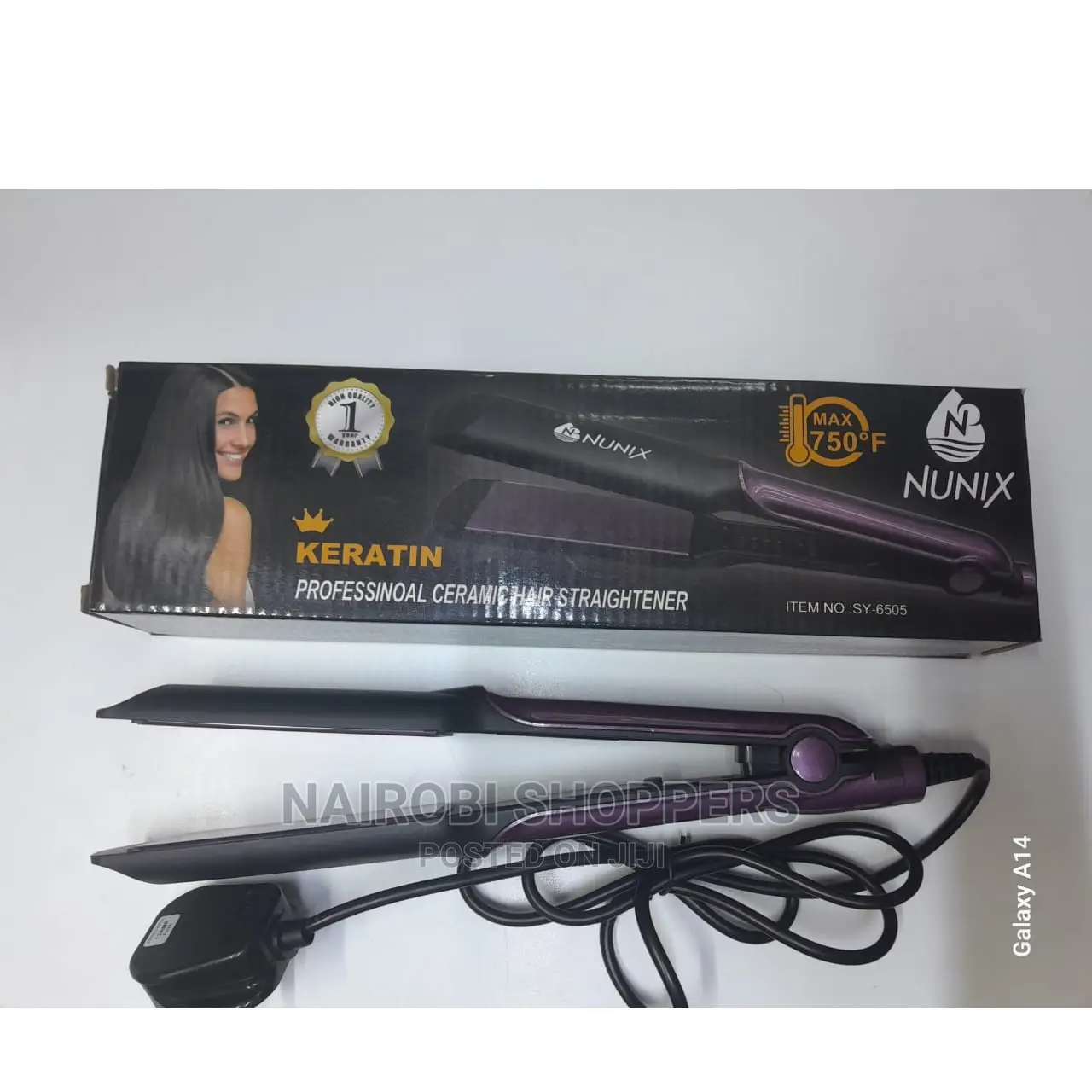 Flat Iron/Nunix Ceramic Hair Straightener