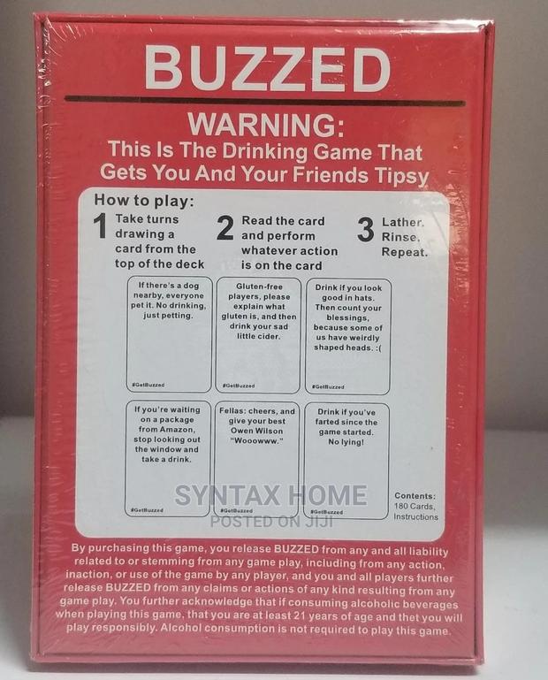 Buzzed- Drinking Cards Game - thumbnail 3