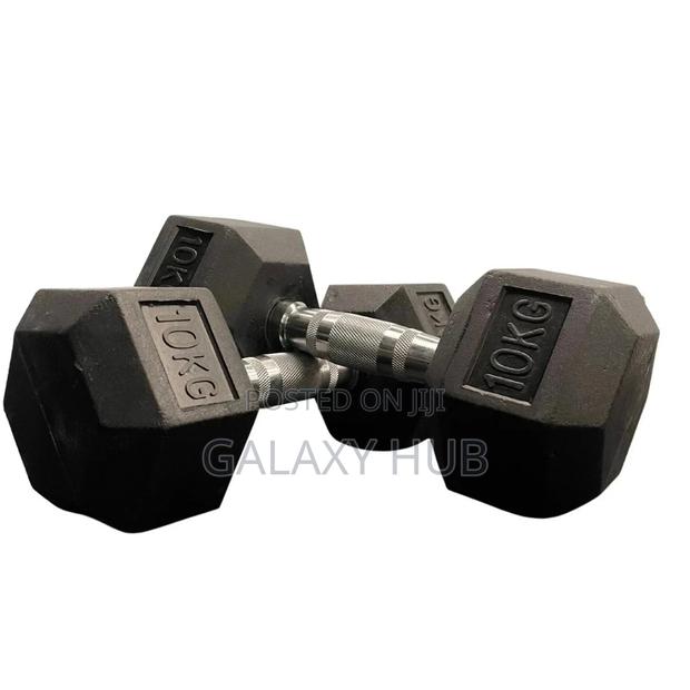 10kg Hexagon Dumbell Pair