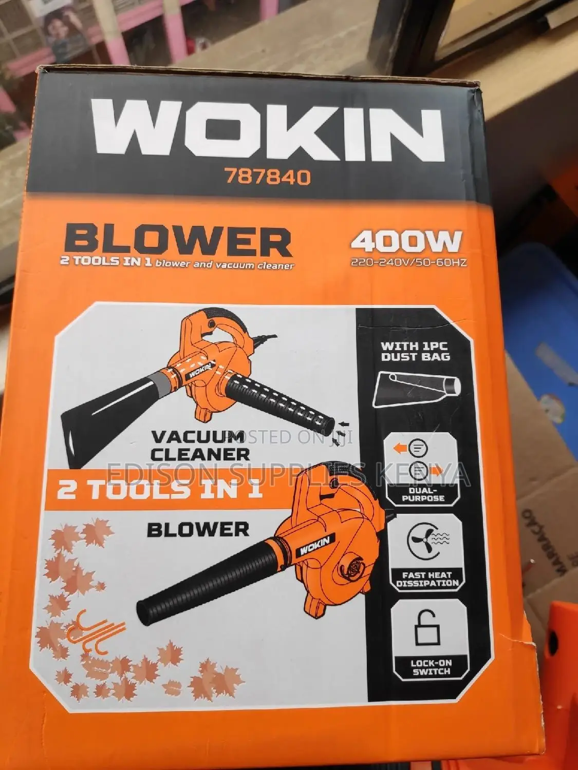 Wokin Blower Vacuum 2-in-1 Heavy Duty Dust Blower Air Blower