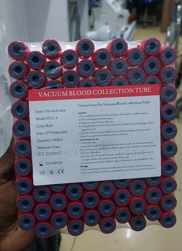 Red Top Vacutainers - main view