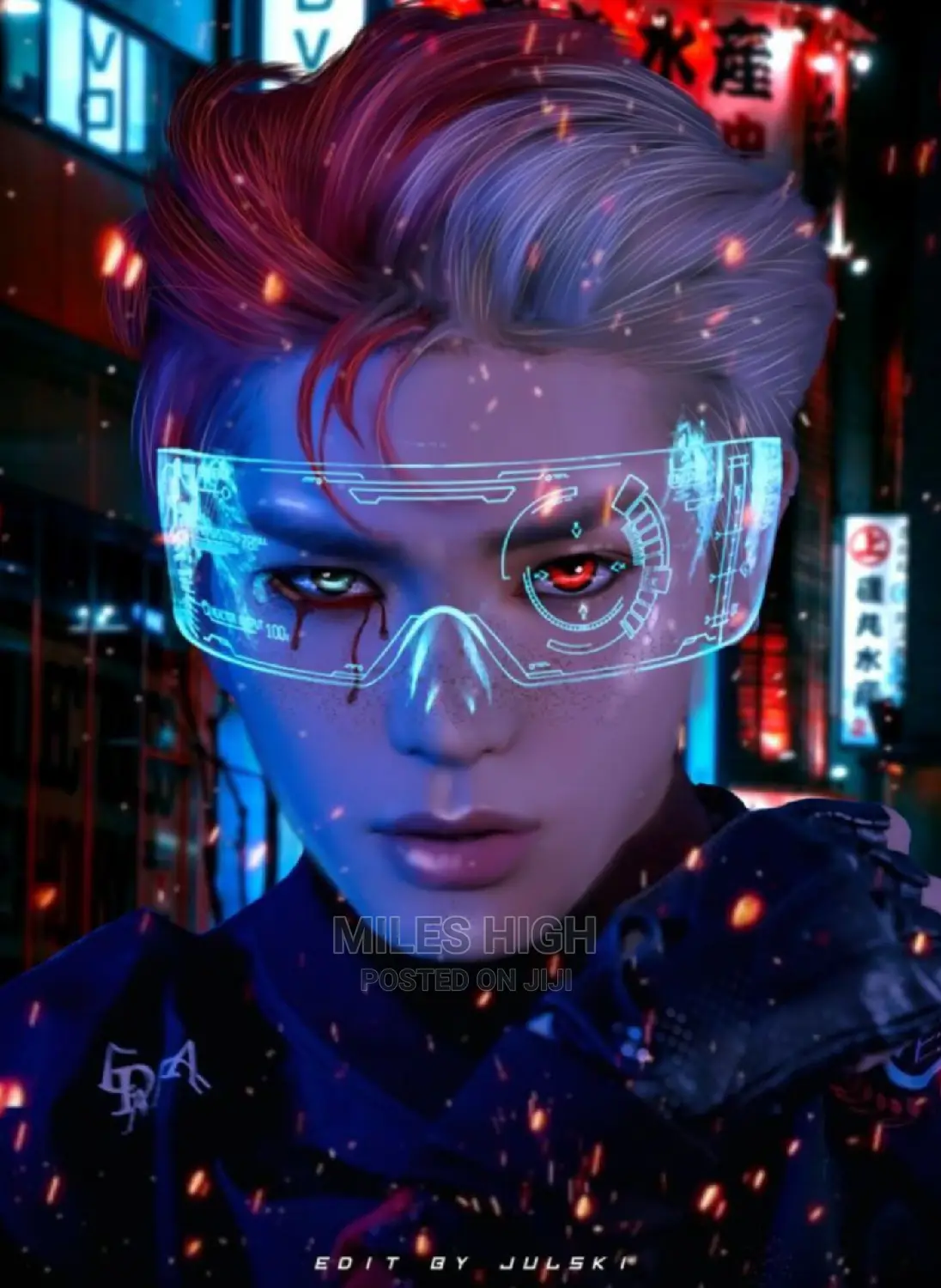 Futuristic LED Glasses