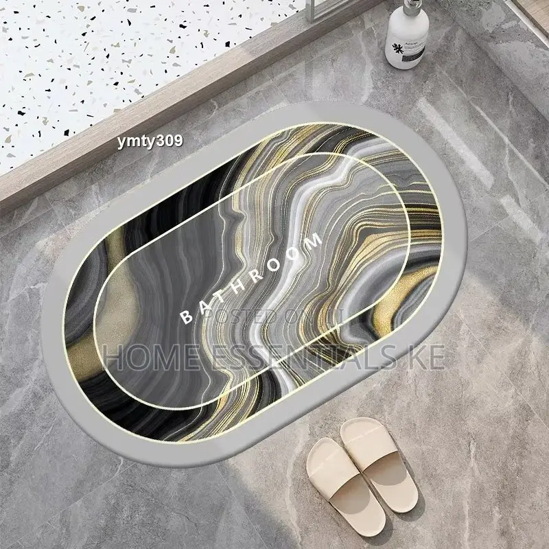 40*60cm Bathroom/ Door Mats With Rubber Underside