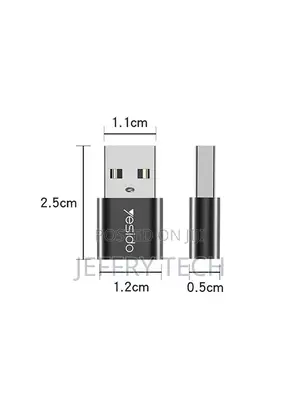 Yesido GS09 Type-C to USB Adapter Black