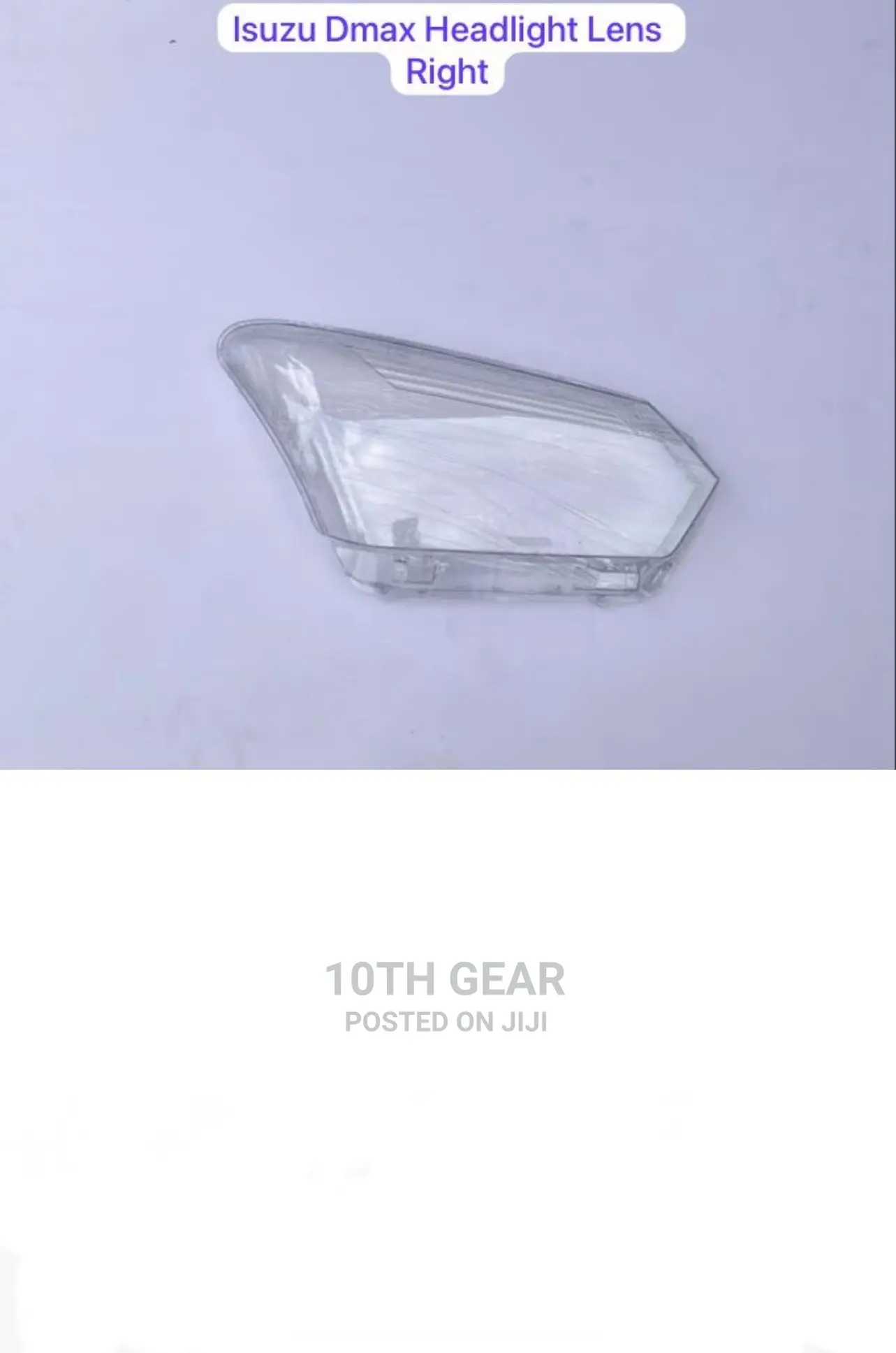 Isuzu Dmax Headlamp Lens Right