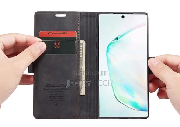 Leather Case for Samsung Galaxy Note10 Flip Wallet Book Cove - thumbnail 2