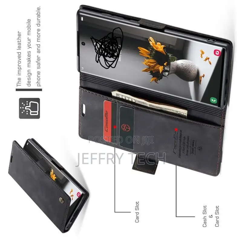 Samsung Galaxy S23 Ultra Case, Premium PU Leather Wallet Pho