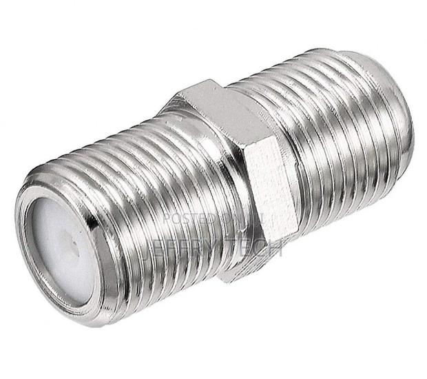 TV Antenna Cable Adapter - F-Type Coupler / Joiner (Female T