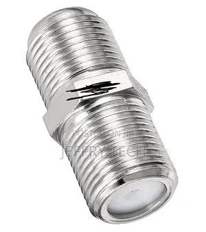 TV Antenna Cable Adapter - F-Type Coupler / Joiner (Female T