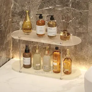 2 Layer Acrylic Bathroom Organizer/ Display Rack