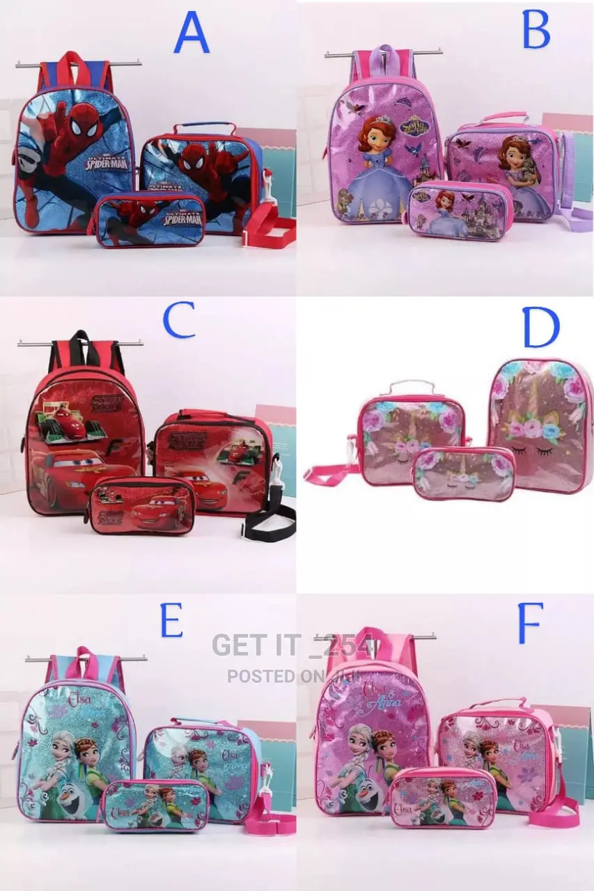 3 N 1 Kids Cartoon Themed School 