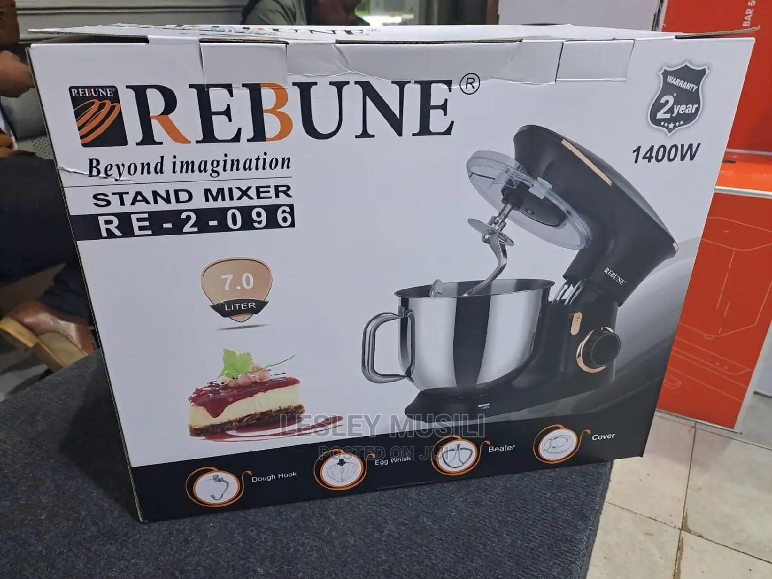 Rebune Re-2-096 Stand Mixer 1400W