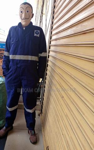 Navy Blue Branded Reflective Overalls - main view