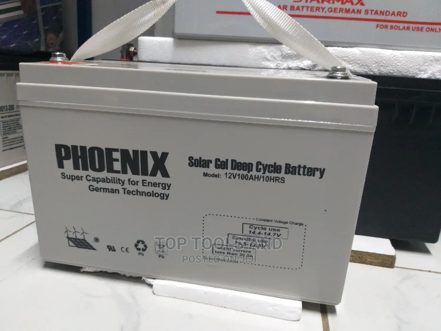 Phoenix 100 AH Solar Battery Deep Cycle Solar Gel Battery