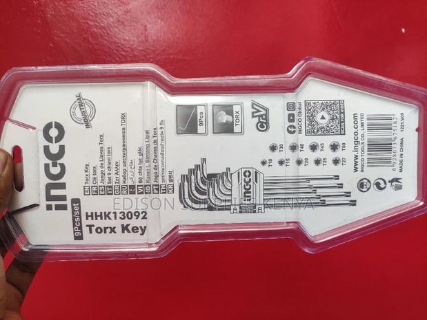 INGCO Torx Key Allen Keys Wrench Set 9pcs HHK13092 - thumbnail 4