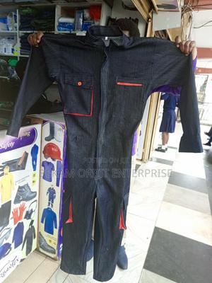 Denim Unisex Cargo Overall - main view