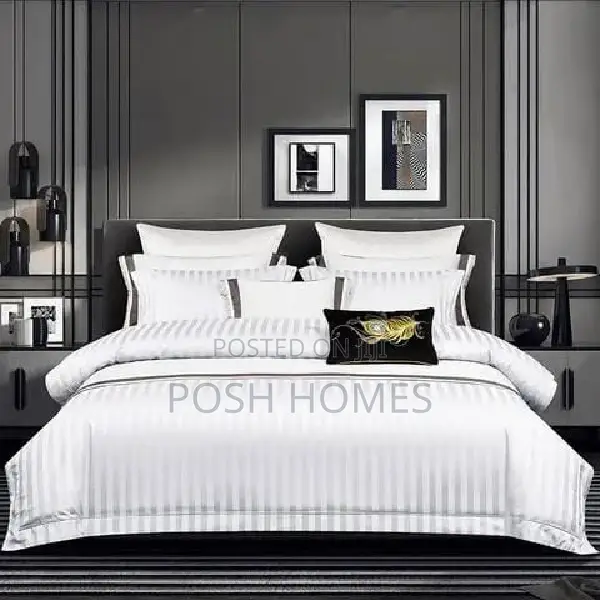 Luxury Cotton Stripped Bedsheets