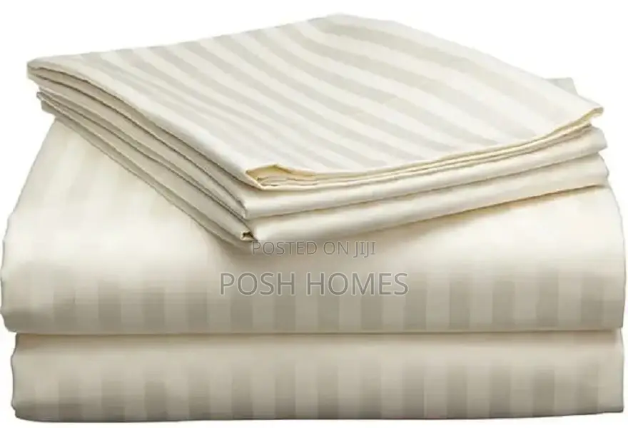 Luxury Cotton Stripped Bedsheets