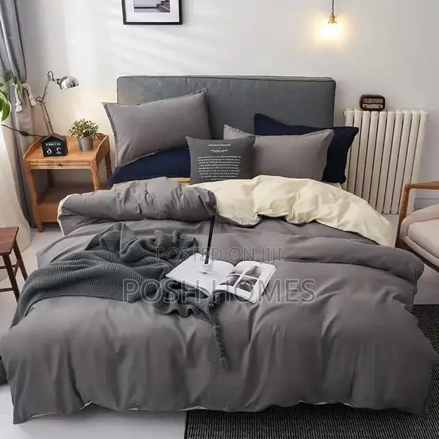 Plain Cotton Duvet Cover Set