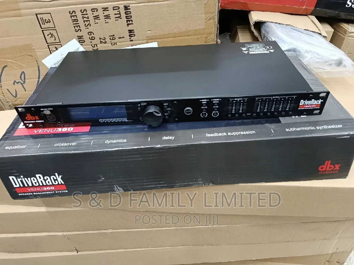 Venu360 Speaker Management System DBX Drive Rack