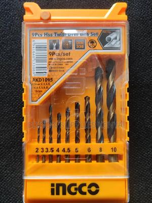 Ingco 9pcs HSS Twist Drill Bits Set AKD1095 Metal Drill Bits - thumbnail 2