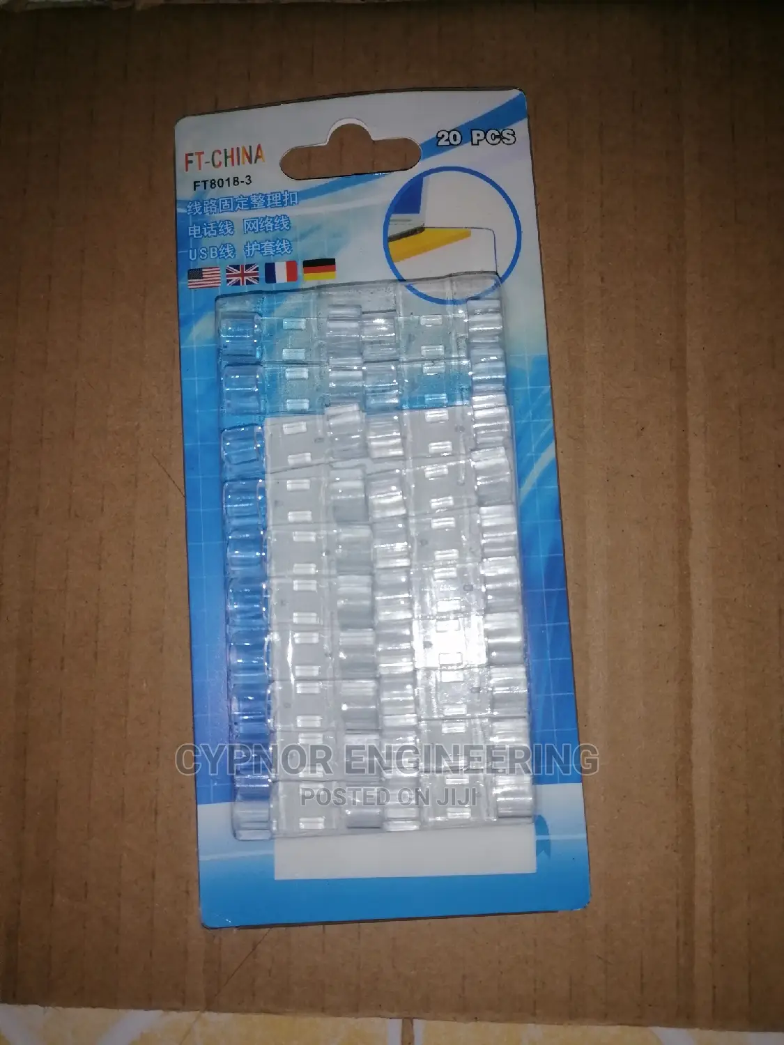 White Cable Clamp
