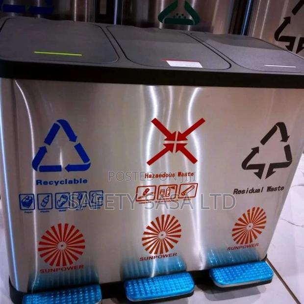 Stainless Steel 27L Trash Can - main view