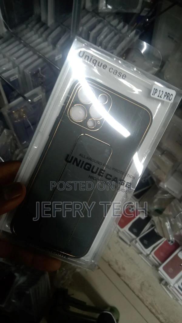 Leather Wrist Strap Phone Case for Apple iPhone 12 Pro - thumbnail 3