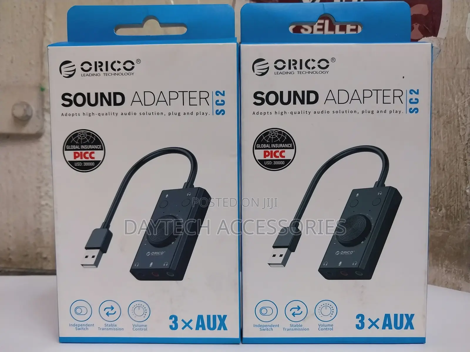 Orico Sc2-Bk External Usb Sound Card Usb Audio Adapter