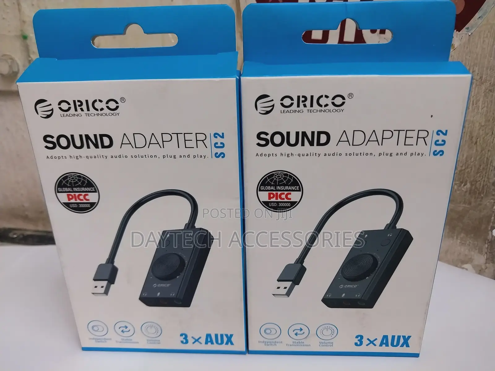 Orico Sc2-Bk External Usb Sound Card Usb Audio Adapter