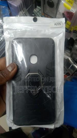 Samsung Galaxy A20S Armor Case With Ring Grip Stand Holder - thumbnail 2